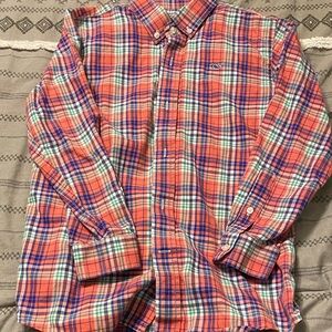 Vineyard Vines Kids Plaid Button-Down Shirt - Red, Blue, White